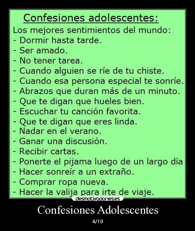 Confesiones Adolescentes -