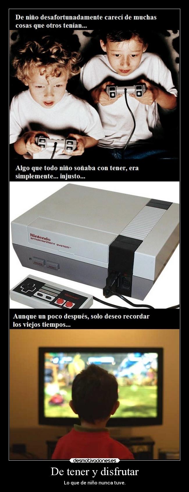 carteles alegria nintendo cuando puedes tenerlo nino ratas disfrutar ahora grande desmotivaciones