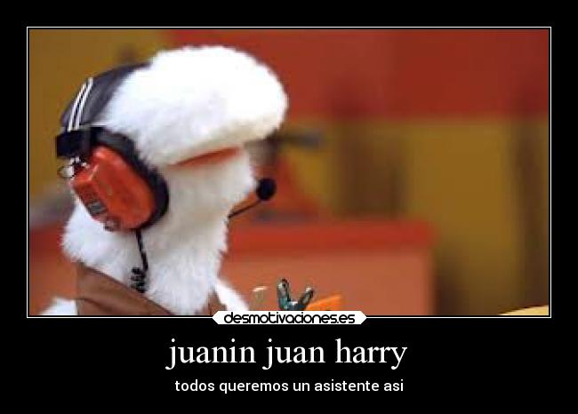 juanin juan harry - todos queremos un asistente asi