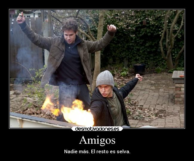 Amigos - Nadie más. El resto es selva.