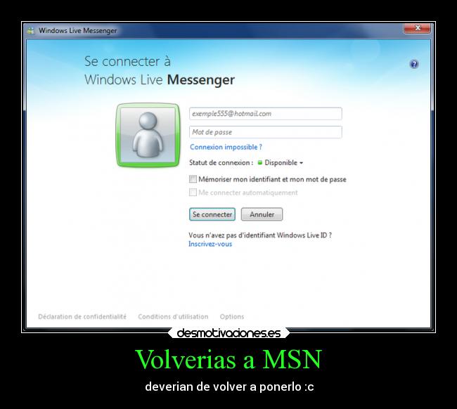Volverias a MSN - deverian de volver a ponerlo :c
