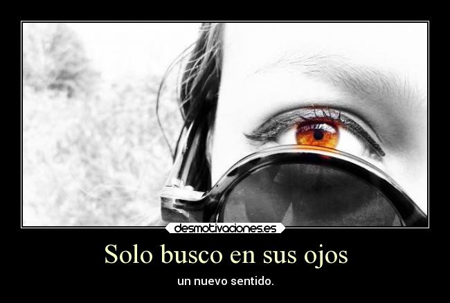 Solo busco en sus ojos -