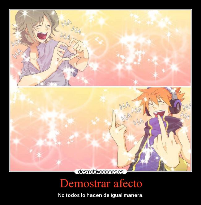 carteles amistad afecto neku joshua the world ends with you twewy desmotivaciones