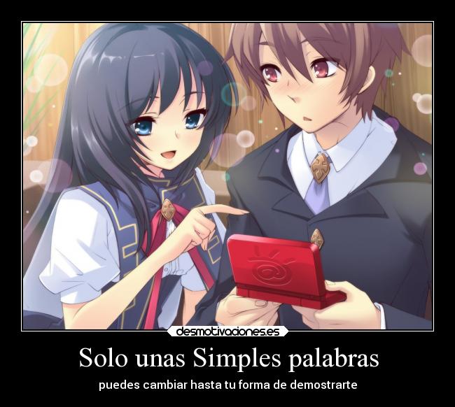 Solo unas Simples palabras -