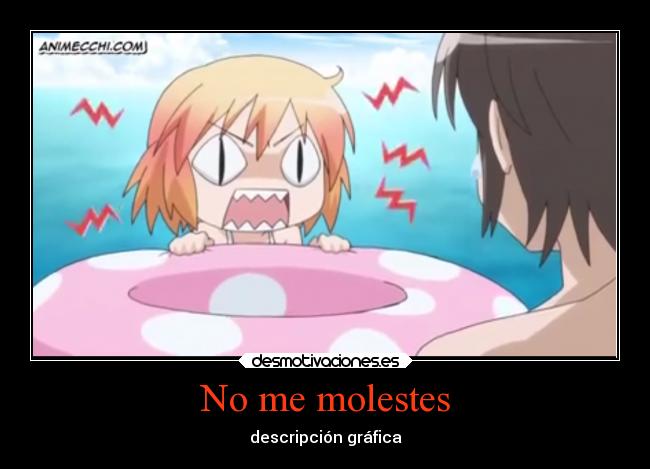 No me molestes - descripción gráfica