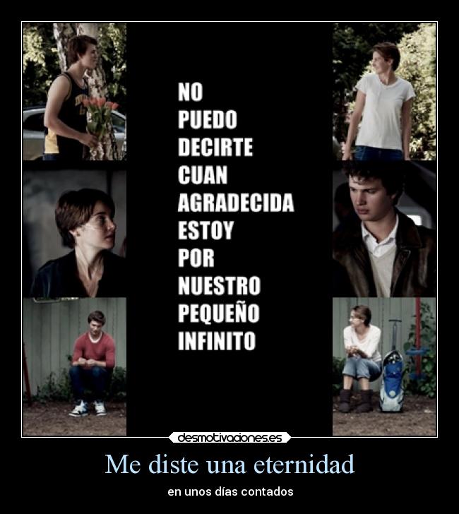 Me diste una eternidad - en unos días contados