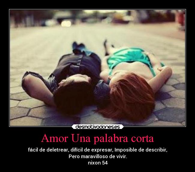 Amor Una palabra corta -