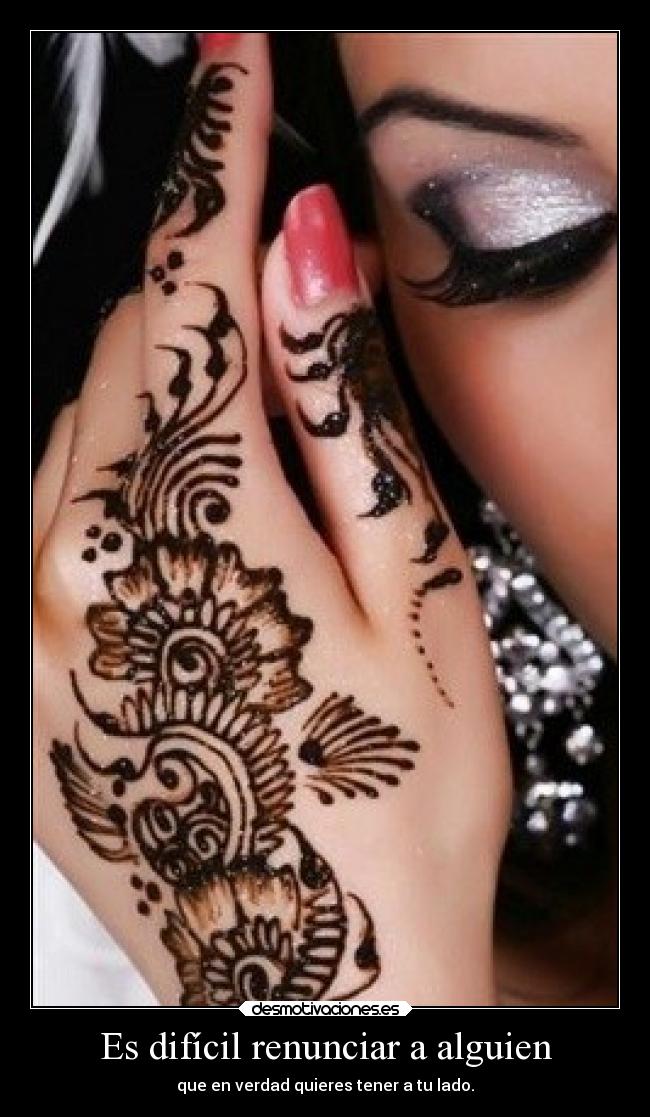 Es difícil renunciar a alguien -