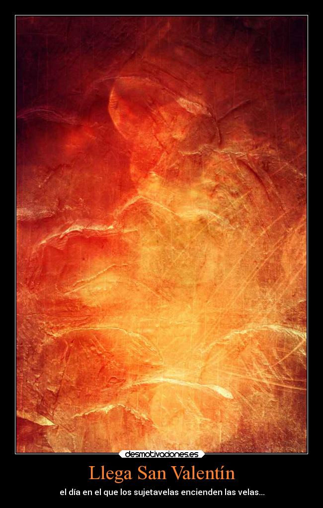 Llega San Valentín - el día en el que los sujetavelas encienden las velas...