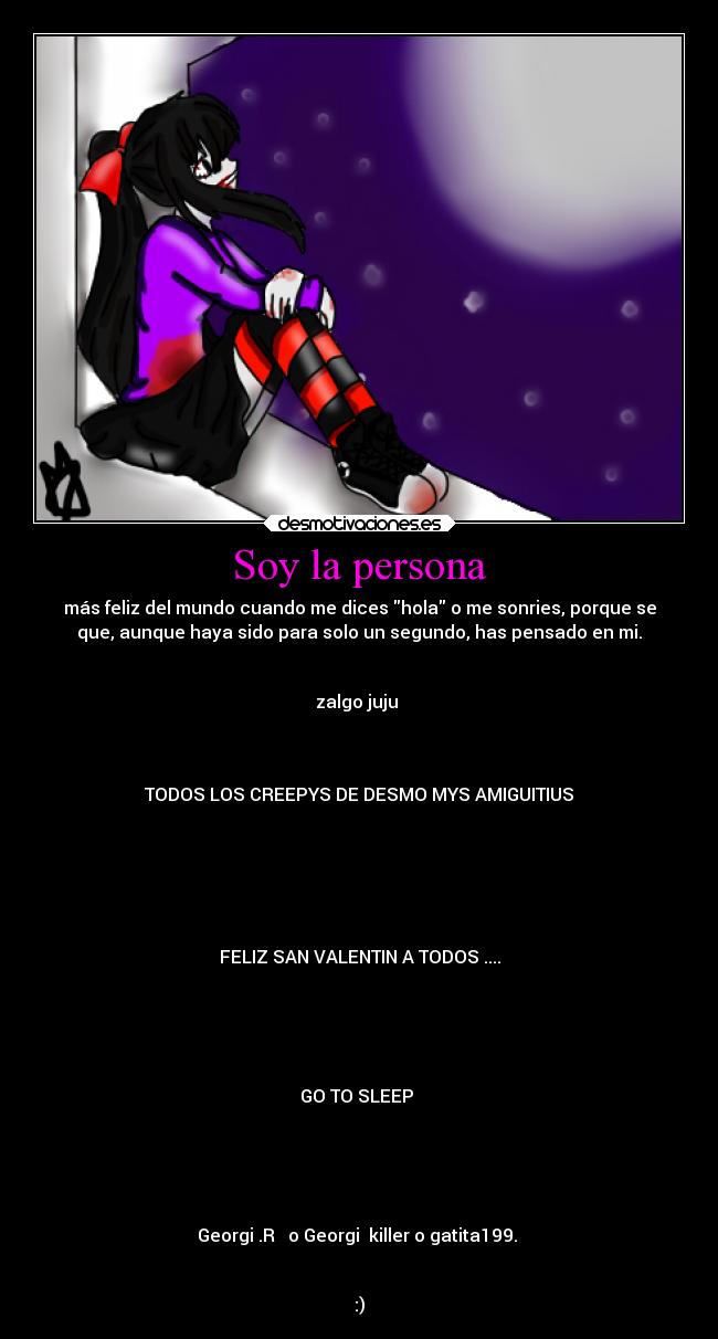 carteles amor gatita199 zalgo zalgothanatos jeffthekiller ninathekiller creepypastas desmotivaciones