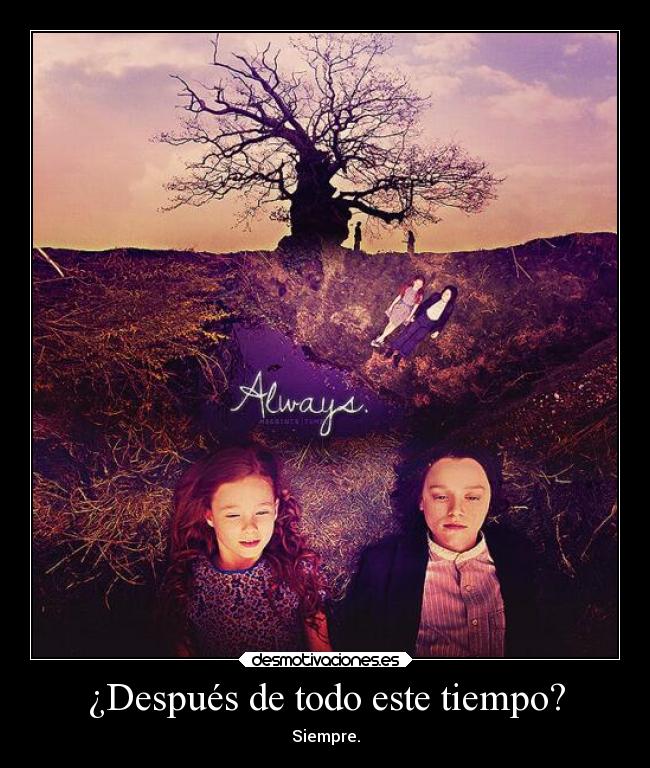 carteles amor harry potter severus snape lily evans always potterhead desmotivaciones