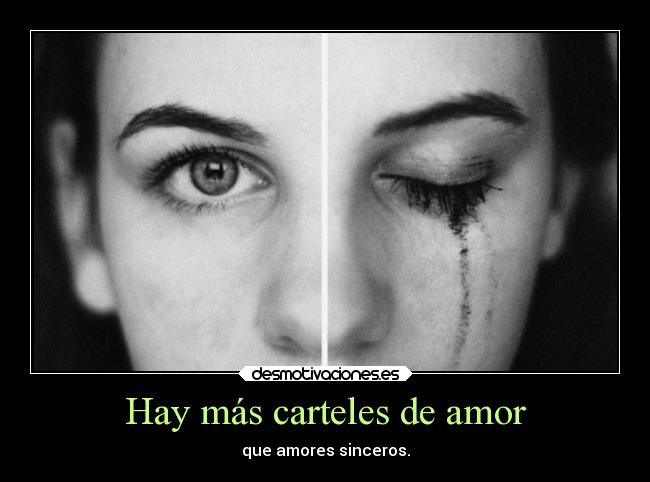 Hay más carteles de amor -