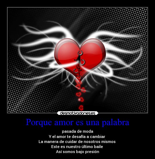 Porque amor es una palabra -