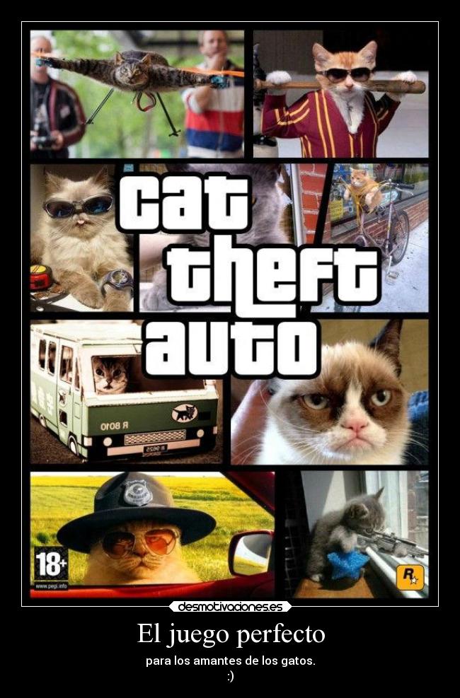 El juego perfecto - para los amantes de los gatos.
:)