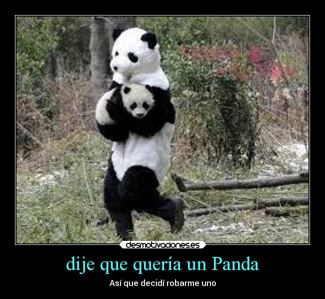dije que quería un Panda - 