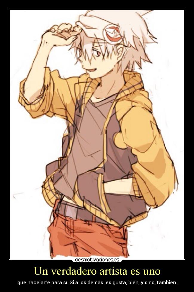 carteles anime arte unverdaderoartista soul eater soulevans desmotivaciones