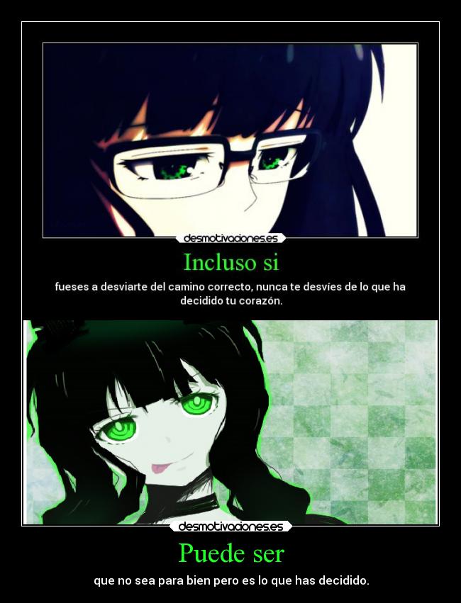 carteles anime blackrockshooter deadmaster zomg shinigamixlll desmotivaciones