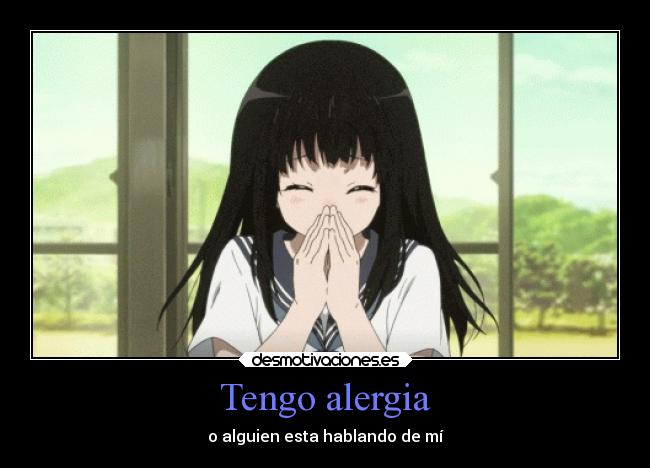 Tengo alergia - 