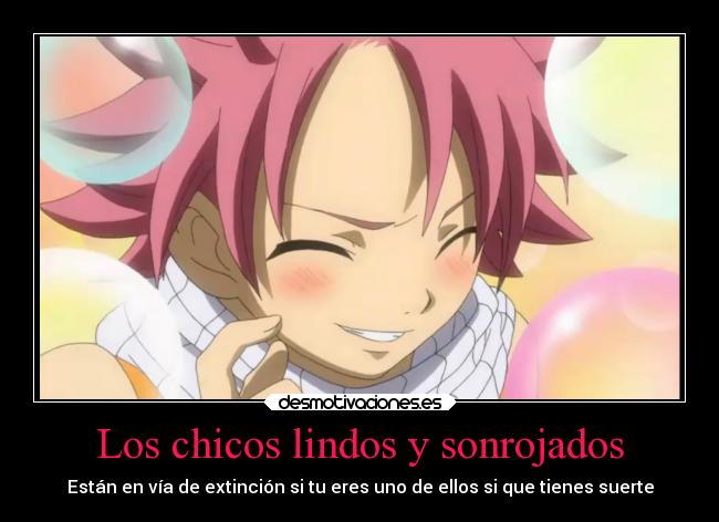 Los chicos lindos y sonrojados - 