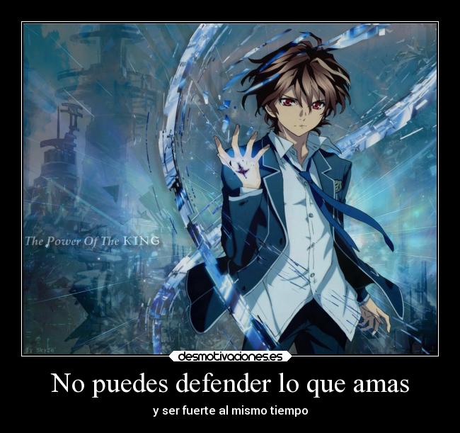 No puedes defender lo que amas -