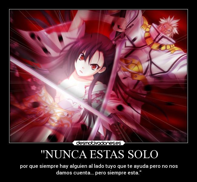 NUNCA ESTAS SOLO -