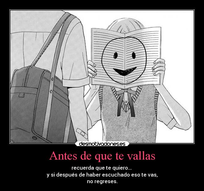 Antes de que te vallas - 
