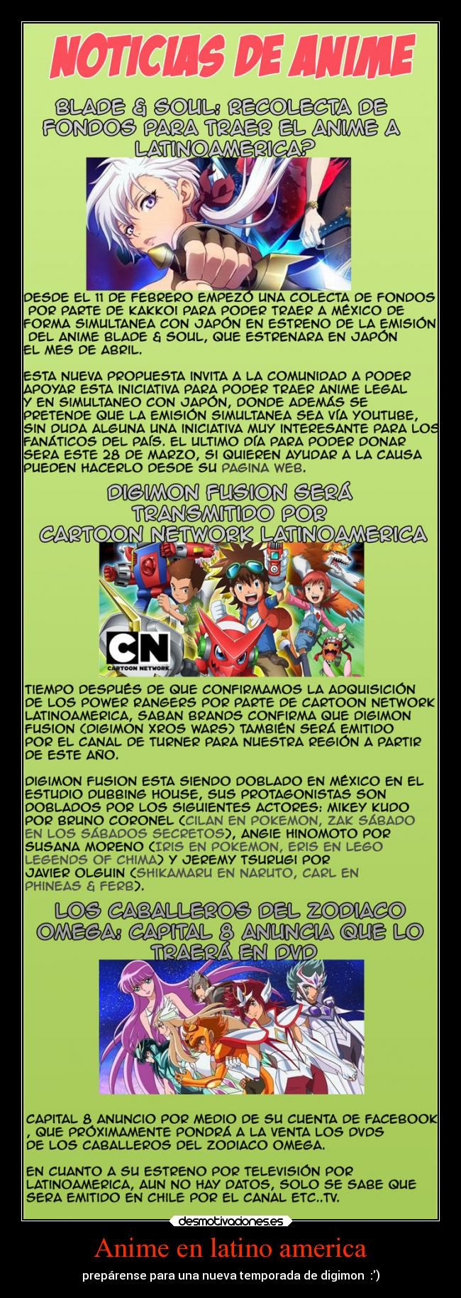 Anime en latino america - prepárense para una nueva temporada de digimon :)
