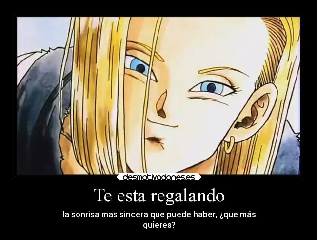 carteles anime dragonballz androide desmotivaciones