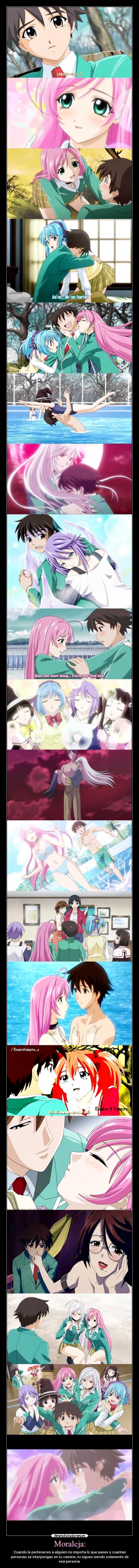 Moraleja: - Cuando le perteneces a alguien no importa lo que pases o cuantas
personas se interpongan en tu camino, tu sigues siendo solamente de
esa persona.