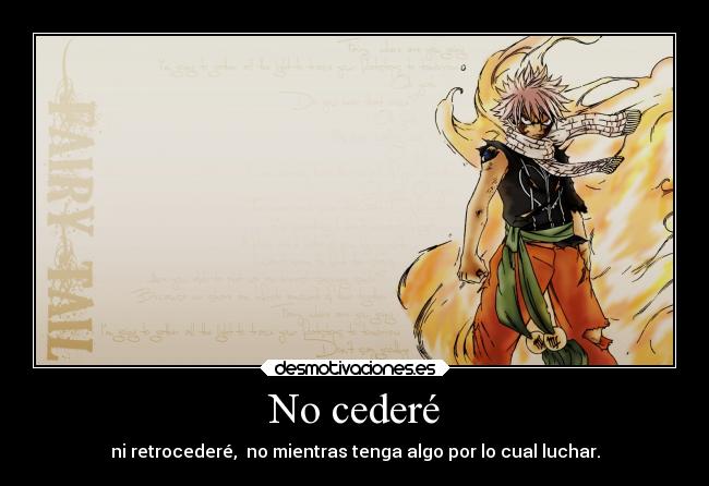 carteles anime fairy tail natsu dragneel desmotivaciones