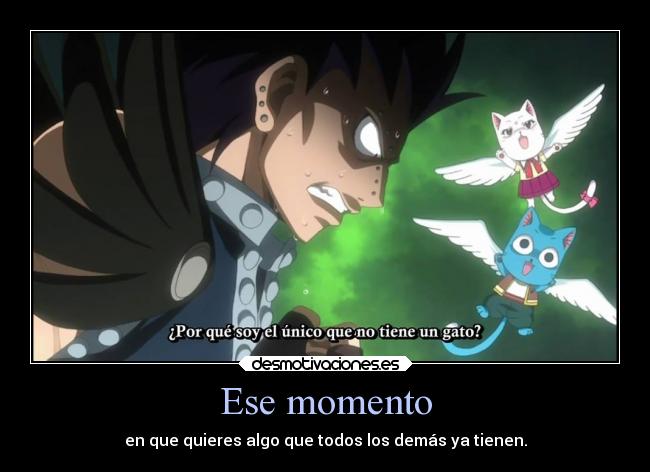 carteles anime gajeel redfox fairy tail desmotivaciones
