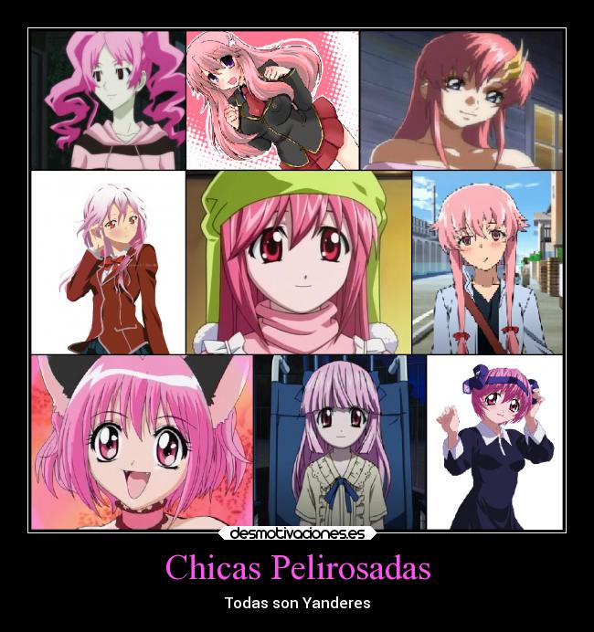 Chicas Pelirosadas - Todas son Yanderes