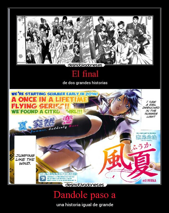 Dandole paso a - una historia igual de grande