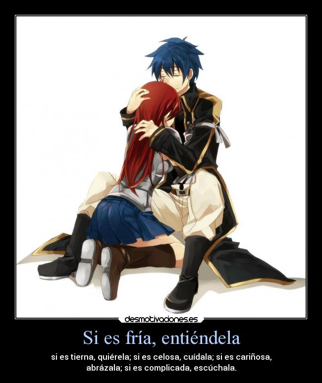 carteles anime manga fairy tail erza scarlet jellal fernandez desmotivaciones