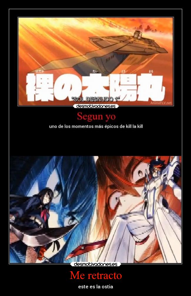 Me retracto - este es la ostia