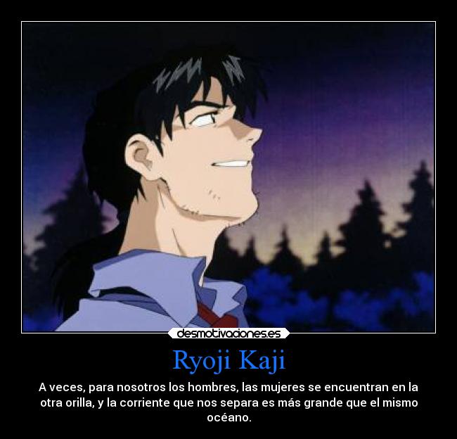 carteles anime neon genesis evangelion ryoji kaji manga nerv desmotivaciones