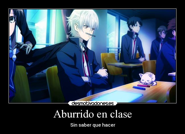 Aburrido en clase -