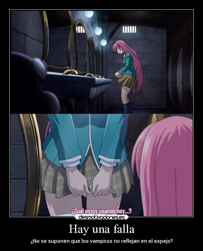 carteles anime rosario vampire moka akashiya tsukune aono desmotivaciones