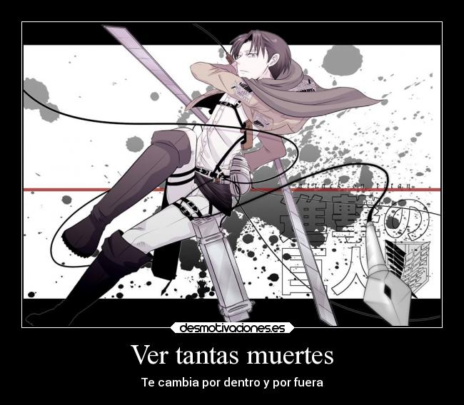 Ver tantas muertes -