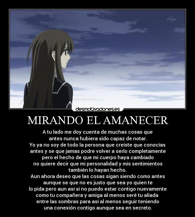 MIRANDO EL AMANECER -