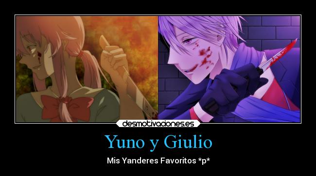carteles anime yaoi yanderes yandere mirai nikki luckydog1 desmotivaciones