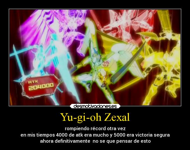 carteles anime yugioh zexal utopia hope las 100000 atk eso mucho desmotivaciones