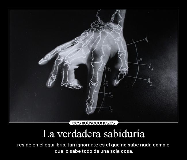 La verdadera sabiduría -