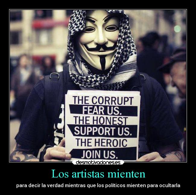 Los artistas mienten -