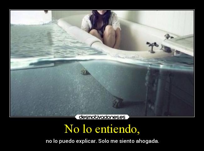 No lo entiendo, -