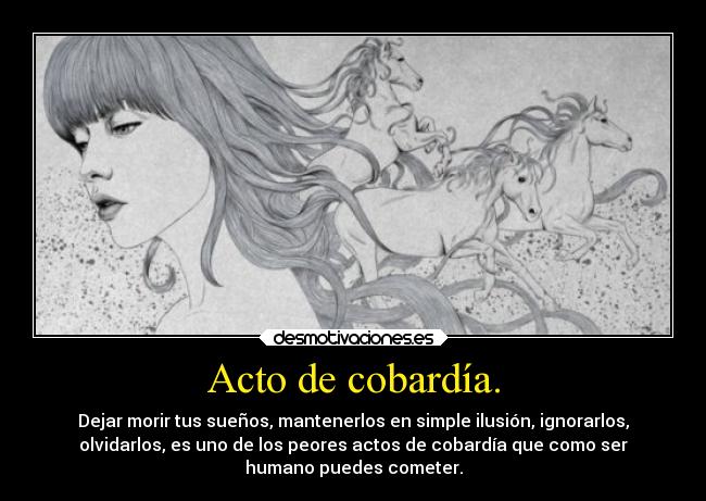 Acto de cobardía. - 
