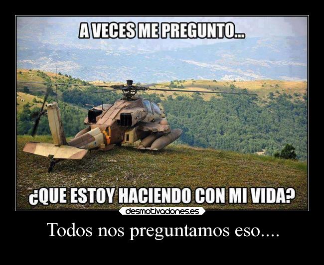 Todos nos preguntamos eso.... - 