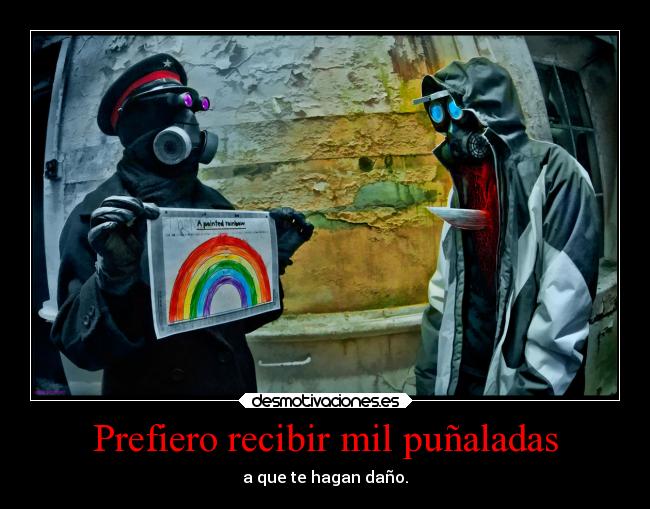 carteles confianza amor hembra captain apocalipsis punalada arcoiris feliz desmotivaciones