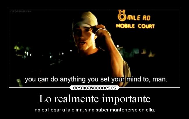 Lo realmente importante -