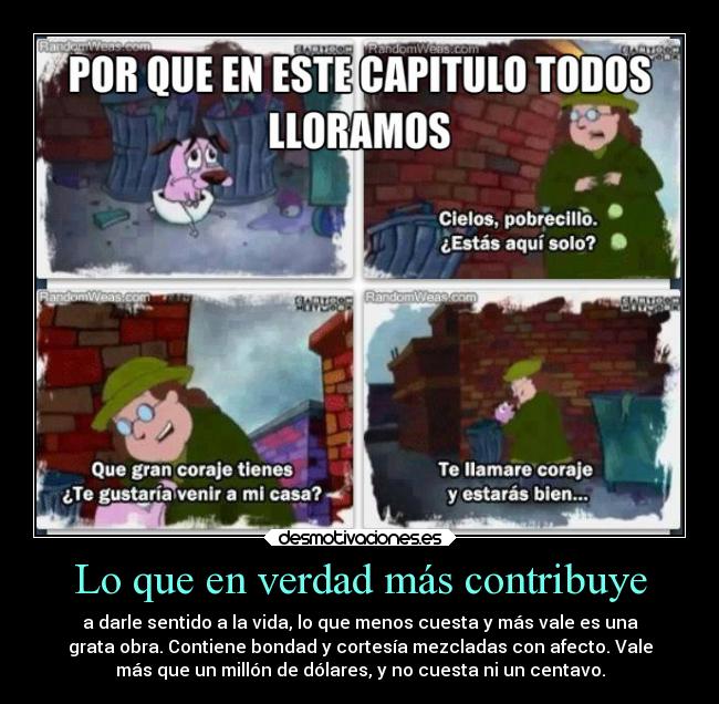 Lo que en verdad más contribuye - 